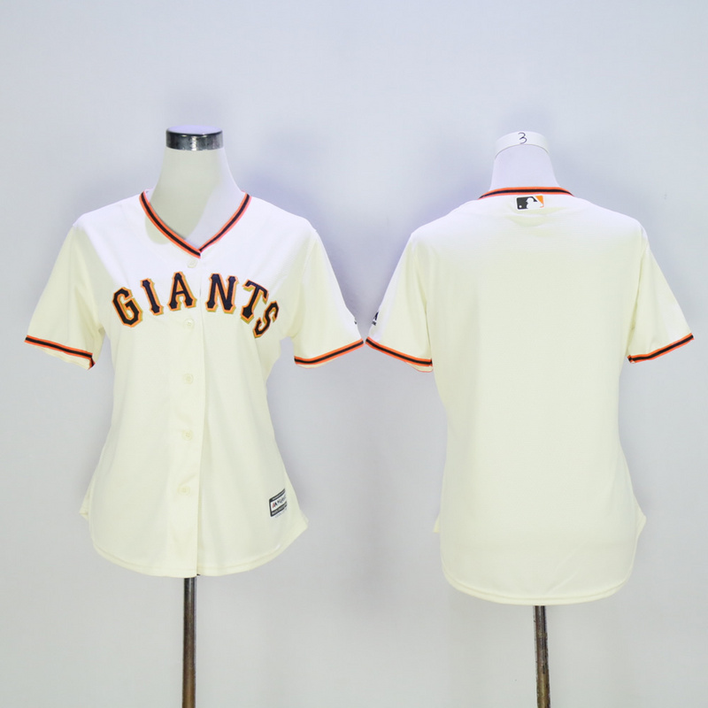 Youth San Francisco Giants Blank Cream MLB Jerseys